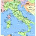 Carte de l italie