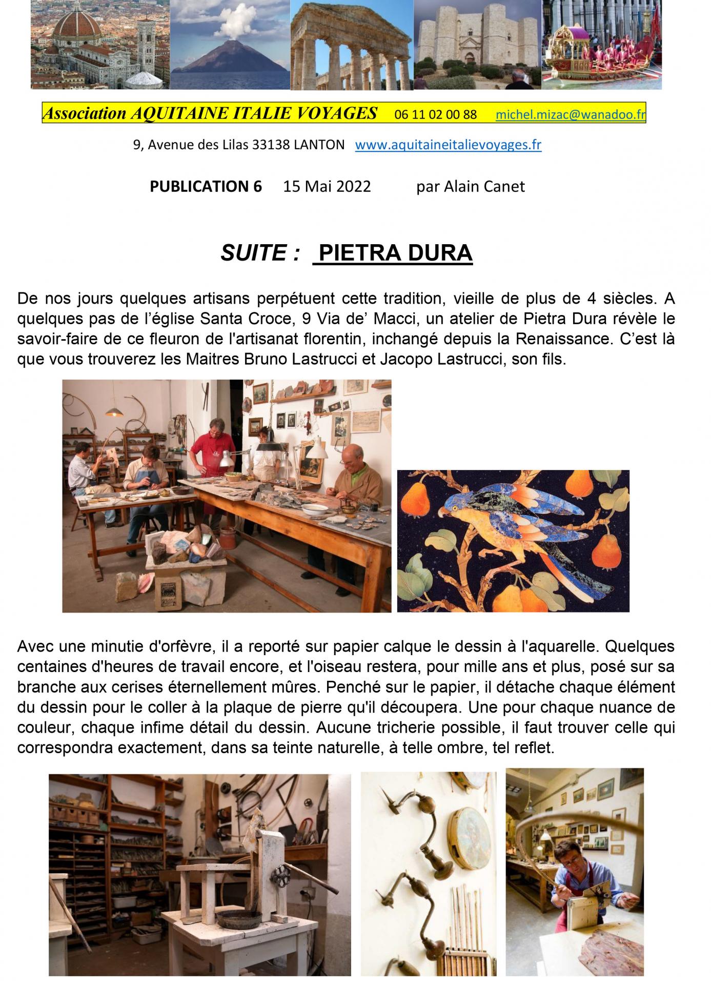 Publication 6 suite pietra dura 1